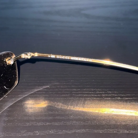 Gucci Gold Rimless Eyewear - Picture 7 of 7